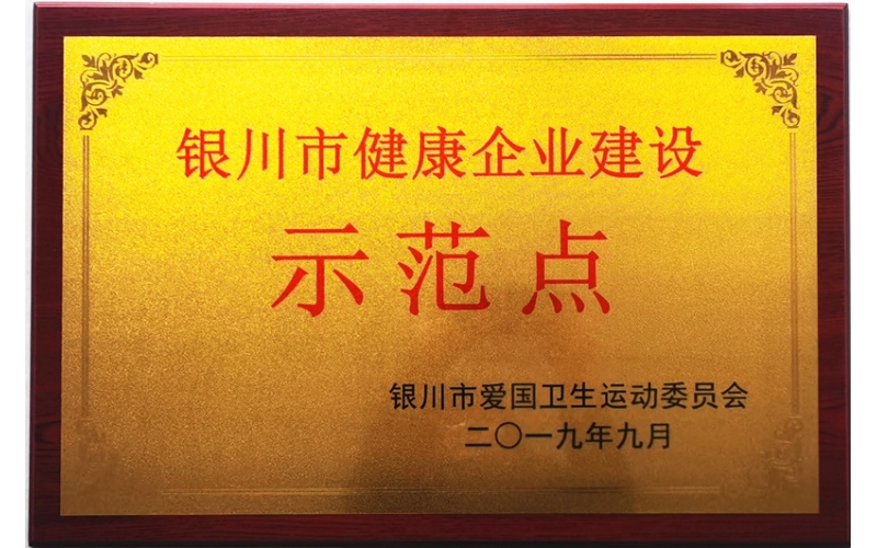 銀川市健康企業(yè)建設(shè)示范點